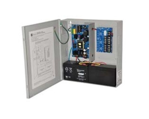 ALTRONIX  AL600ULPD8CB      Power Supply Charger, 8 PTC Class 2 Outputs, 12/24VDC @ 6A, 115VAC, BC300 Enclosure