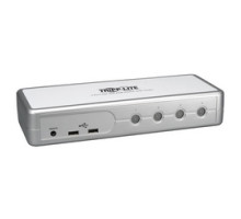 TRIPP LITE  B004-DUA4-K-R  B004-DUA4-K-R      4-Port DVI/USB KVM Switch w/Audio and Cables