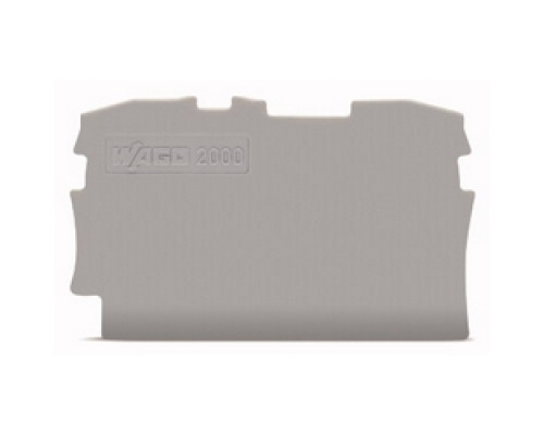 WAGO CORPORATION  2000-1291      End And Intermediate Plate; 0.7 mm Thick