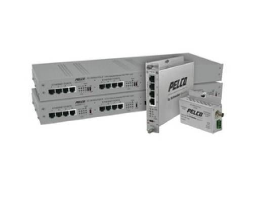 PELCO  EC-1501U-M      EthernetConnect Local or Remote Single Port Extender Cat5 with Pass Through PoE to 15 Watts Mini Case 12V DC/24 V AC