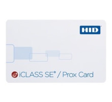 HID GLOBAL CORPORATION 3150RGGMVM   iClass SE Prox Card, Polyester/PVC, 2k Bits 256 Bytes w/ 2 App Area, Prog: iCLASS w/ SIO & Prox w/ HID Format, Front: White w/ Gloss Finish, Back: White w/ Gloss Finish, Seq Match Encoded/Print, Vertical Sl
