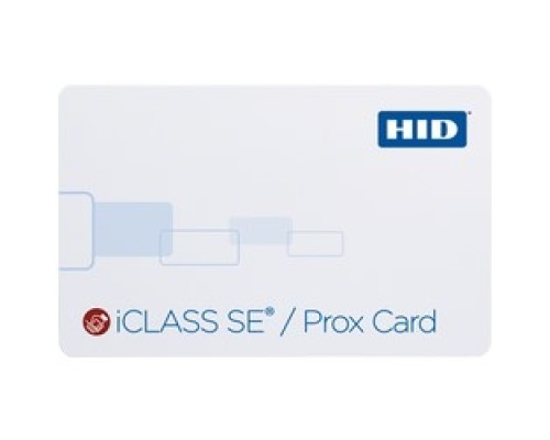 HID GLOBAL CORPORATION 3150RGGMVM   iClass SE Prox Card, Polyester/PVC, 2k Bits 256 Bytes w/ 2 App Area, Prog: iCLASS w/ SIO & Prox w/ HID Format, Front: White w/ Gloss Finish, Back: White w/ Gloss Finish, Seq Match Encoded/Print, Vertical Sl
