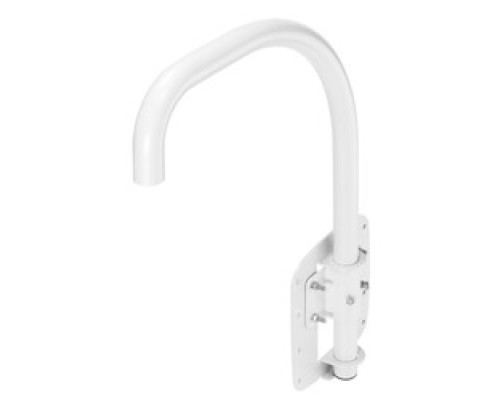 HANWHA VISION  SBP-300LMW               Parapet Mount Accessory compatible with all full size outdoor PTZs and all caps, White