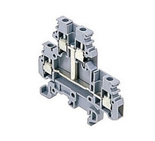 TE-ENERGY  011553012      Gray double-deck terminal block 20 Amps UL rated with a screw clamp connection that accepts 22-12 AWG wire range