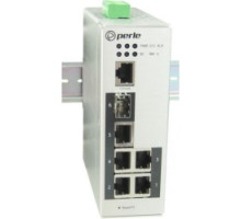 PERLE SYSTEMS 07013300   Industrial Managed Switch, 6 Ports, 5 x 10/100/1000Base-T Base-T RJ-45 Ports And 1 x 100/1000Base-X SFP slot empty . -40 To 75C Industrial Extended Operating Temperature