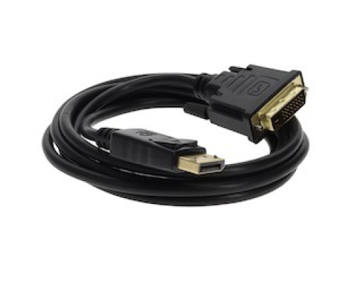 PROLABS DISPLAYPORT2DVI6F-C   6ft DisplayPort 1.2 Male to DVI-D Dual Link 24+1 pin Male Black Cable For Resolution Up to 2560x1600 WQXGA