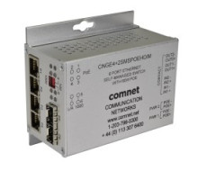 COMNET COMMUNICATION NETWORKS  CNGE4+2SMS/M      6 Port Gigabit Ethernet Self-managed Switch 2 SFP FX, 4TX, 2 Contact Closure