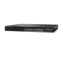 CISCO  WS-C3650-24PS-S      Ethernet Switch, Managed, IP Base, Standalone, 1 RU Rack Mount, 640 Watt, 24-port, RJ45, 10/100/1000BaseT, 2 GB, 4 GB DRAM, 20 Gbps