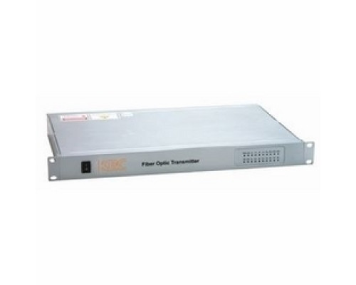 KBC NETWORKS  FPVG16-DB1-MT-R      16-ch point-to-point simplex video transmitter, 1-ch bi-directional RS232/422/485 data1 fiber, multimode, 12 dB optical loss budget. 1RU rack mount, ST connector, US power plug.