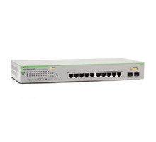 ALLIED TELESIS  AT-GS950/10PS-10      8 x 10/100/1000T WebSmart Switch, with 2 SFP combo ports, PoE+, and U.S. power cord