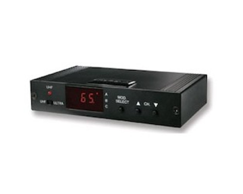 ON-Q/LEGRAND  F1003  F1003      Camera Modulator, 3-Channel, Coaxial Cable, F Connector, 110 Volt AC, 15 Volt DC, 200 Milliampere, 10 Kilo Ohm Audio, 75 Ohm Audio/Video, Black