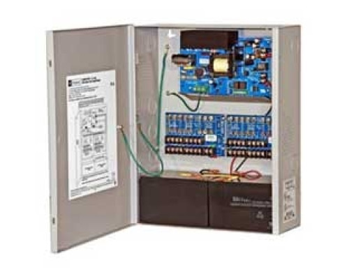 ALTRONIX  AL600ULXPD16      Power Supply Charger, 16 Fused Outputs, 12/24VDC @ 6A, 115VAC, BC400 Enclosure