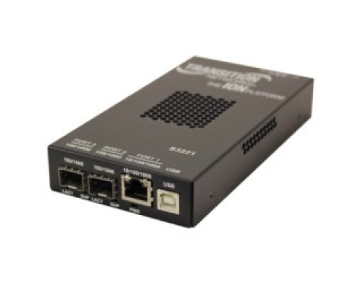TRANSITION NETWORKS  S3221-1040-T-NA      Media Converter, 10/100/1000Baset To 2XSFP Extended Temp Rated