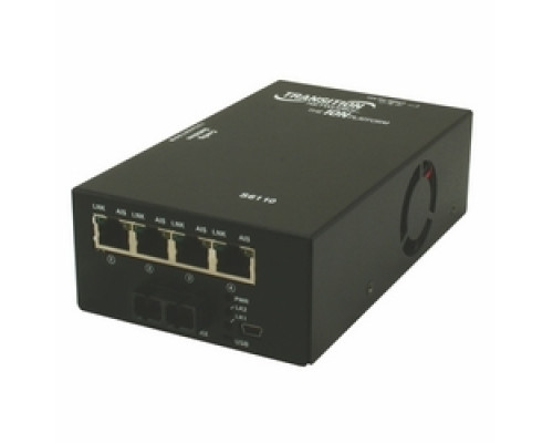 LANTRONIX S6110-1040-EU   S6110 Series ION 4xT1/E1/J1 Copper to Fiber Network Interface Device Without Ethernet, Port One: 1 SFP Slot Empty , Port Two: 4 RJ48 [1.5 km/0.9 mi], EU