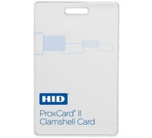 HID GLOBAL CORPORATION 1326LGSMV   ProxCard II Card, Prog, Low Freq 125kHz HID, Front: White PVC w/ Gloss Finish, Back: Base w/ Molded HID Logo, Seq Match Encoded/Print, Vertical Slot Punch