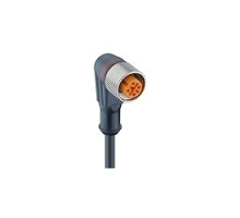 LUMBERG AUTOMATION 600003083 RKWTLEDA4322410   M12 Micro, Actuator/sensor cordset, single-ended, 3-poles, female right-angle connector with LED pnp , self-locking thread and black PUR halogen-free molded cable. cable length: 10M