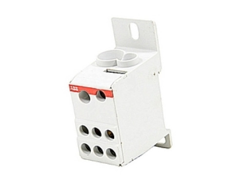 TE-ENERGY  1SNL312510R0000  DBL125      Distribution Block, 1-P, 125A DIN: 1X8-2AWG/1X10-6AWG Out:6X14-6AWG