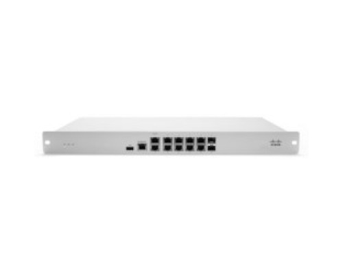 CISCO  MX84-HW      Meraki Cloud Managed Security Appliance Hardware, 1U Rack Mount, LAN/WAN Interface, 200 Client, 500 Mbps Statefull Firewall, 250 Mbps VPN, 1 TB Web Caching, For Medium Branch