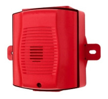SYSTEM SENSOR  HRK               Horn, 12/24 VT, Outdoor, Wall/Ceiling Mount, with Backbox, Red
