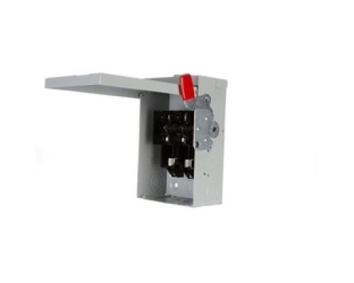 SIEMENS  US2:GF221NR  GF221NR      Safety Switch, General Duty, Fused, 240 Volt AC, 30A, 1-1/2 HP at 1 Phase, 3 HP at 3 Phase, 5 HP at 250 Volt DC, 2 Pole, 2 Fuse, 3 Wire, NEMA 3R, For Outdoor