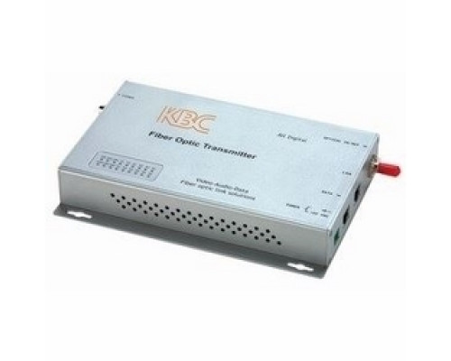 KBC NETWORKS  FPIA8-MT      8-ch point-to-point simplex contact closure, 1 fiber, 12 dB optical loss budget, multimode transmitter. Desktop unit, ST connector, US power plug.