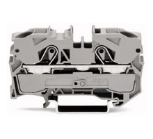 WAGO CORPORATION  2010-1201      2-conductor Through Terminal Block; 10 mm2; Suitable For Ex E II Applications; Side And Center Marking; For Din-rail 35 X 15 And 35 X 7.5; Push-in CAGE CLAMP