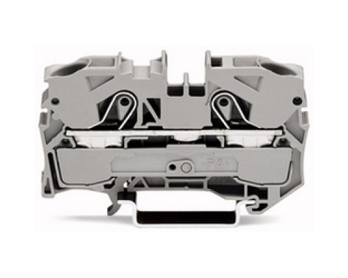 WAGO CORPORATION  2010-1201      2-conductor Through Terminal Block; 10 mm2; Suitable For Ex E II Applications; Side And Center Marking; For Din-rail 35 X 15 And 35 X 7.5; Push-in CAGE CLAMP