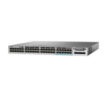 CISCO  WS-C3850-48U-S      Ethernet Switch, Managed, IP Base, Stackable, 1 RU Rack Mount, 1100 Watt, 48-port, 10/100/1000BaseT, 8 GB, 4 GB DRAM, 40 Gbps