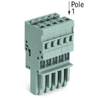 WAGO CORPORATION  769-103      1-CONDUCTOR FEMALE PLUG 3 POLE GREY