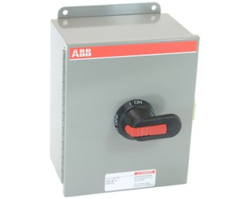 ABB  EOT100U3M3-P      3 pole, 100 amps rated at 600 V AC, UL 98, enclosed non-fusible disconnect switch in a UL/NEMA 3R/12 enclosure