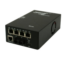 LANTRONIX S6120-1040-EU   S6120 Series ION 4xT1/E1/J1 Copper to Fiber Network Interface Device With Ethernet, Port One: 1 SFP Port Empty , Port Two: 4 RJ48 [1.5 km/0.9 mi] Plus 10/100BASE-TX RJ45 [100 m], EU