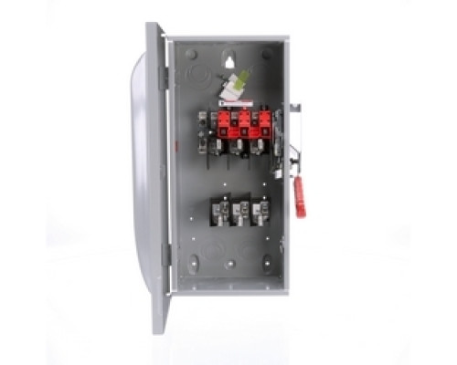 SIEMENS  US2:HF363N  HF363N      Safety Switch, Enclosed, Single Throw, Heavy Duty, 600 Volt AC, 100A, 4W, 3 Pole, 4 Wire, 3 Fuse, NEMA 1, Steel, For Indoor