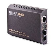 SIGNAMAX  FO-065-1196ALX      10/100/1000TX to 1000LX Media ConverterSC/SM, 10 km