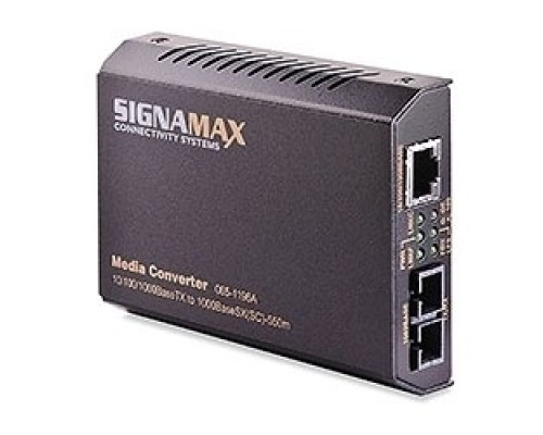 SIGNAMAX  FO-065-1196ALX      10/100/1000TX to 1000LX Media ConverterSC/SM, 10 km