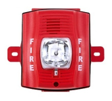 SYSTEM SENSOR  P2RK               Horn Strobe, 2-wire, Standard-candela, Outdoor, Wall Mount, with Backbox, Red