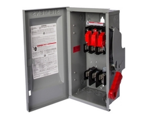 SIEMENS  US2:HF364N  HF364N      Safety Switch, Enclosed, Single Throw, Heavy Duty, 600 Volt AC, 200A, 4W, 3 Pole, 4 Wire, 3 Fuse, NEMA 1, Steel, For Indoor