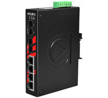 ANTAIRA TECHNOLOGIES LLC LNP-0602-M   6-Port Industrial PoE+ Unmanaged Ethernet Switch, w/4 10/100Tx 30W/Port , 2 100Fx Multimode 2Km