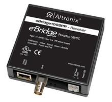 ALTRONIX  EBRIDGE100SPR      EoC Single Port Receiver, 100Mbps, Generates PoE/PoE+/Hi-PoE 60W, 51-56VDC, Used w/ eBridge200WPM or eBridge4SPT