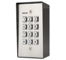 ALARM CONTROLS  KP-400      Digital Keypad, Vandalproof, Weatherproof, 100 User, 12/24 Volt AC/DC, IP66, 302 Stainless Steel, With Metal Backbox
