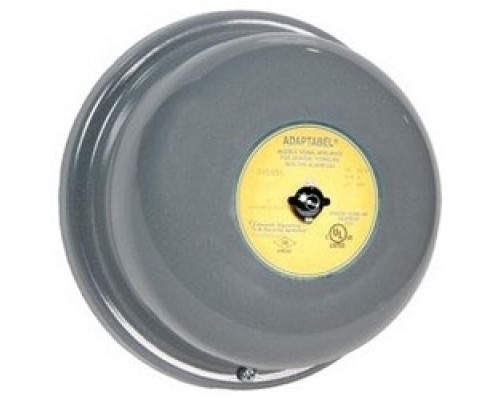 EDWARDS SIGNALING  340-10G5               Vibrating Bell, Adaptable, 24 Volt AC, 0.35 Ampere, 8.4 VA, 60 Hertz, 30 Ohm DC Coil, 106/96 dB at 1 Meter/10’, 10