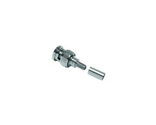 TIMES MICROWAVE EZ-195-BM-X 3190-6141       BNC MALE PLUG CRIMP   CONNECTOR NON-SOLDER PIN NO BRAID TRIM