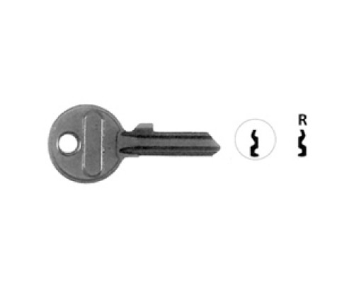 ABUS SECURITY LOCKS  24/41KBR 90010  90010              Key Blank, 4-Pin, Right Hand, For 24, 41 Series Padlock, 50 each per Box