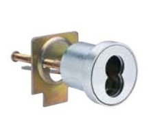 SCHLAGE ALLEGION BRAND  80-129 626        Door Lock Cylinder, Rim, Horizontal Tailpiece, Satin Chrome, With Screw, For SFIC