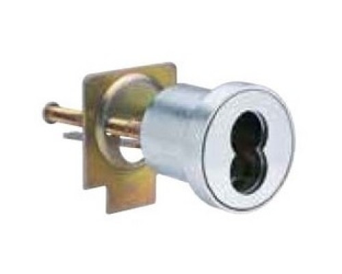 SCHLAGE ALLEGION BRAND  80-129 626        Door Lock Cylinder, Rim, Horizontal Tailpiece, Satin Chrome, With Screw, For SFIC