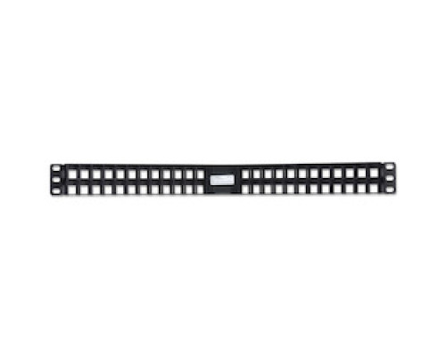 BELDEN  AX104600               48 PORT MOD ANGLED PATCH PANEL, 1U, BLACK, UNLOADED, ACCEPTS, 10GX, CAT6+ and CAT5E