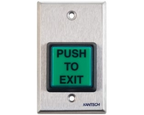 KANTECH SYSTEMS  PB-EXIT               PUSH BUTTON EXIT CONTROL, LARGE SIZE GREEN BUTTON