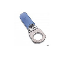 THOMAS & BETTS  RM9751               Nylon Insulated Large Ring Terminal, Length 3.00in, Width 1.13in, Max Insulation 0.750, Bolt Hole 1/2in, Wire Range 4/0AN, Blue, Copper, Tin Plated
