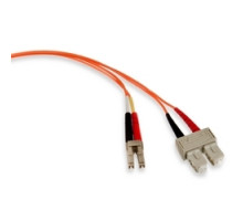 LEVITON  50DCL-M01               50/125D Duplex Riser-rated Cable, SC-LC Connector, Multimode, 1 Meter Lenth