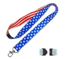 LUCKY LINE PRODUCTS INC  C206               Key Lanyard, Designer, Patriotic, 17-1/2