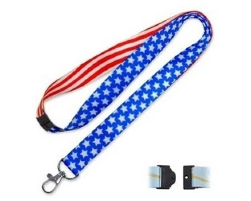 LUCKY LINE PRODUCTS INC  C206               Key Lanyard, Designer, Patriotic, 17-1/2